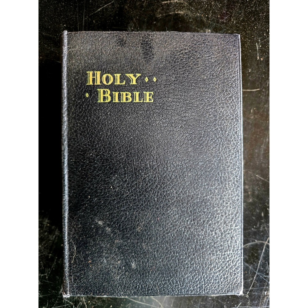 Saint Joseph‎ New Catholic Edition Illustrated Holy Bible Black Cover Vintage